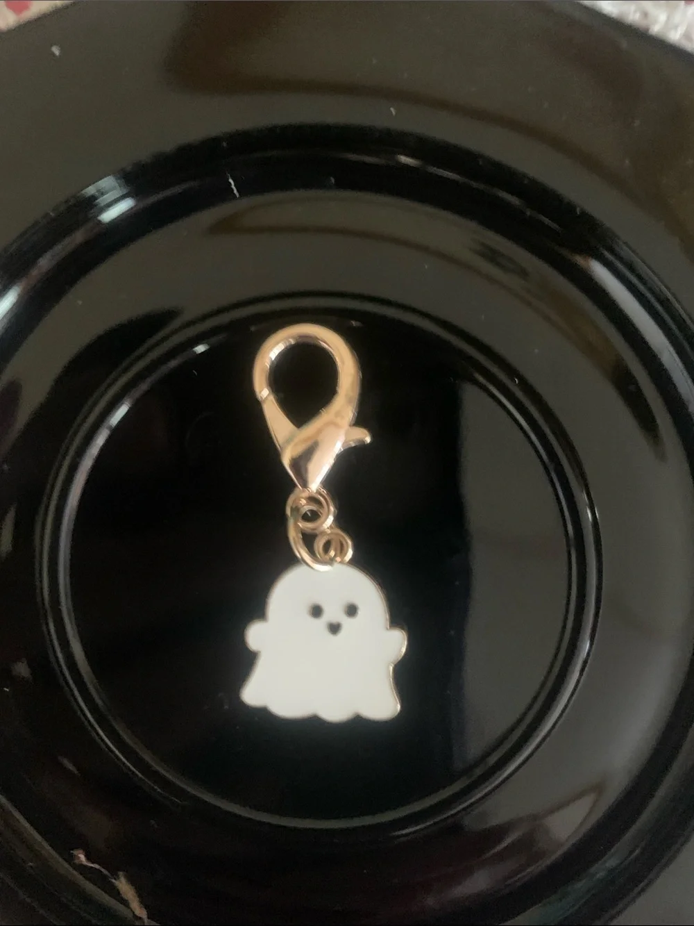Puffy ghost Halloween charm